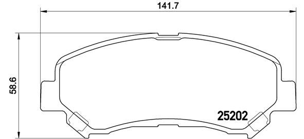 BREMBO P79028 Fren Balatasi On Nissan Qashqai 07>12/Xtrail 08>11/Renault Kaleos 2.0 Dci