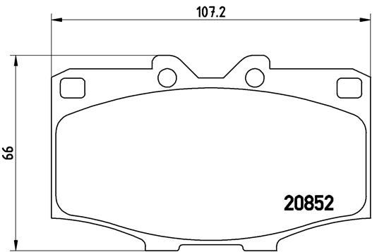 BREMBO P83006 Fren Balatasi On Low-Met Toyota