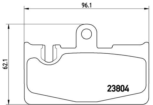BREMBO P83059 Fren Balatasi Arka Low-Met Lexus
