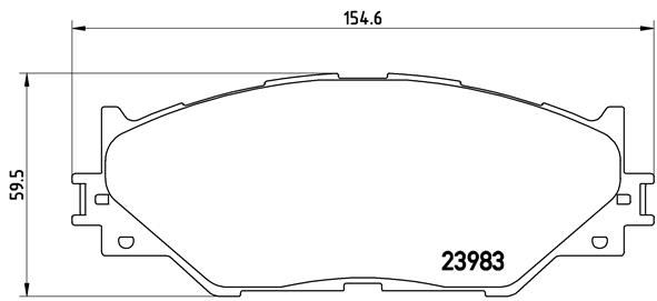BREMBO P83074 Fren Balatasi On Toyota:Lexus Is Ii 05-13