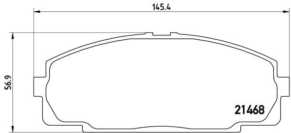 BREMBO P83092 Ön Fren Balata Toyota Hiace 2.5l 2kd-Ftv Klh12 Klh22 D-4d 07-12