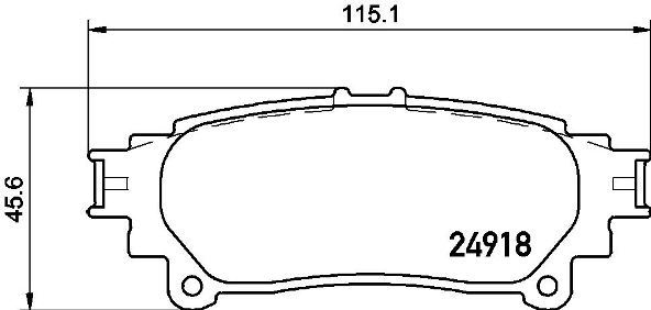 BREMBO P83152 Fren Balatasi Arka Toyota Prius Plus 1.8 Hybrid