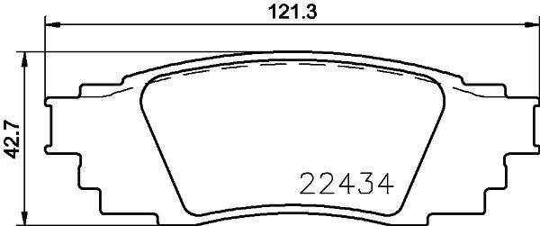 BREMBO P83160 Arka Fren Balata Toyota Corolla Cross 1.8l 2zr-Fxe Hybrid Zvg12 19->