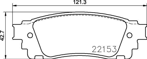 BREMBO P83166 Fren Balatasi Arka Lexus Nx 200t 300 300h 14-