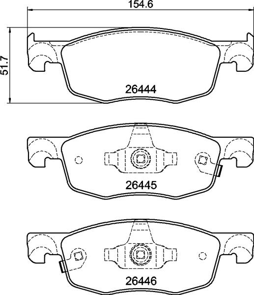 SKF VKBP81346A Fren Balata Seti Toyota Aygo X B7 Yaris P21- Pa1- Ph1