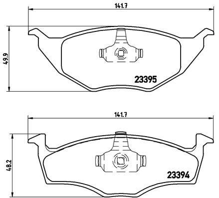 BREMBO P85055 Fren Balatasi On Low-Met Vw