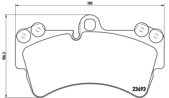 BREMBO P85065 Ön Balata Touareg 10/02 > Cayenne 02 > Q7 06 > 18 İnç 0986tb2455