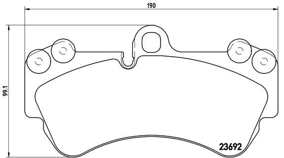 BREMBO P85069 Ön Balata Touareg 10/02 > Cayenne 02 > Q7 06 > 17 İnç 0986tb3074