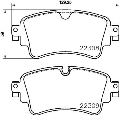 BREMBO P85154 Arka Balata Audi A4-A5-A7-Q5-Q7 2014 >