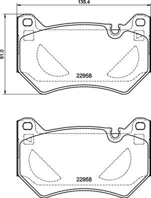 BREMBO P85177 Fren Balatasi