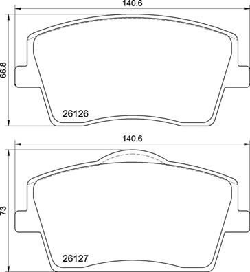 BREMBO P86031 Ön Balata Volvo Xc40 1.5t3 2.0d3 D4 T2 T4 T5 Hybird 2017 >> 17 Jant