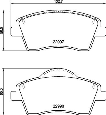 BREMBO P86033 Ön Balata Volvo Xc40 1.5t3 2019 > 2.0 D3 D4 T2 T4 T5 B4 B5 >2018 > 16 Jant