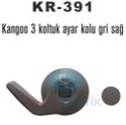 KAYA KR391 Koltuk Ayar Kolu Gri Sağ Kangoo 3