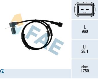 FAE 78350 On Abs Sensoru Volvo S40 I 644 1.6 99>04 V40 645 95>04