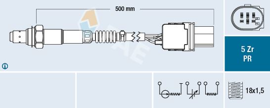 BCH 0258017359 Oksijen Sensörü Üst Mondeo/Kuga