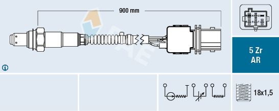 FAE 75141 Egsoz Sensoru Hego Sensor Volvo C70 I S60 I S80 I V70 I Xc70 Xc 90