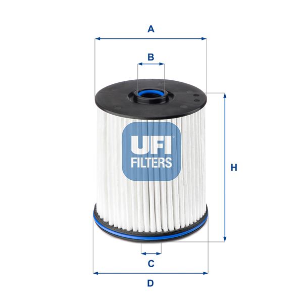 UFI 26E2X02 Yakit Filtresi Opel Insignia B 17> 1.5-1.6-2.0 Cdti