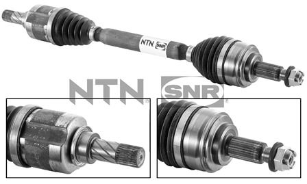 SNR DK55154 Aks Komple Sol Renault Kangoo Ii 08> 1.5dci K9k 26x27x33 U:697mm