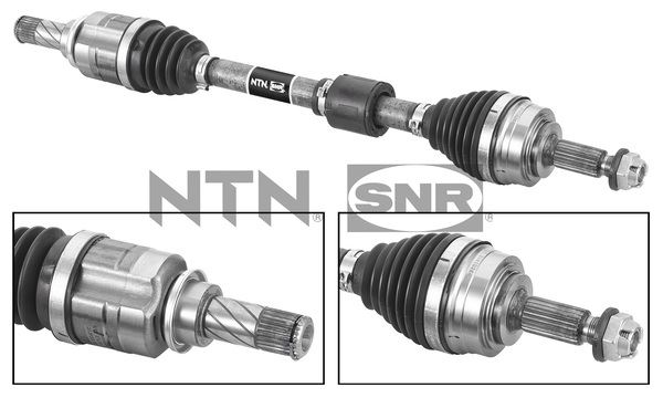 RN-8233 Komple Aks Sol On Uzunluk 654mm Renault Clio V 1.0 Sce M-T 2020-