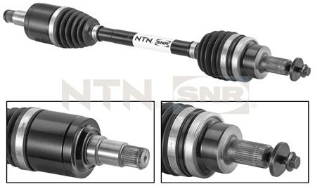 SNR DK65001 Arka Aks Komple Sol-Sag V60 I 15>18 D5 Hybrid Awd