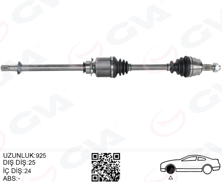 MGA-70190 Aks Sag Komple Milli ( Fiat Linea 1.3jtd 90 Hp 07 )