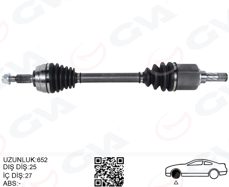 GVA 4419009 On Aks Sol Komple Dacia Duster 10> 1.5 Dci 4x4 6 Ileri