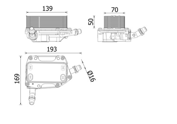 KALE 380625 Otomatik Sanziman Yag Sogutucusu Bmw F52 F45 F48 F49 F39 . Mini F54 F56 F57 F60