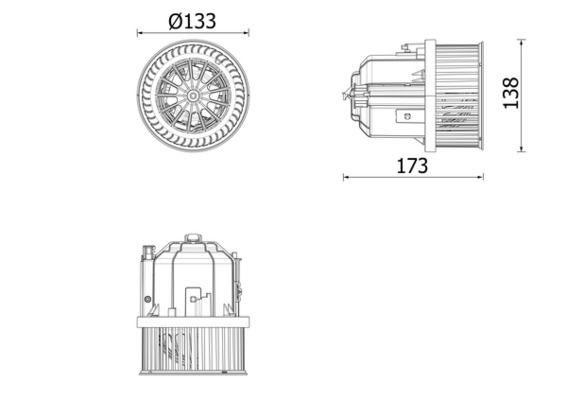 NRF 34529 Kalorifer Motoru  Laand Rover Range Rover
