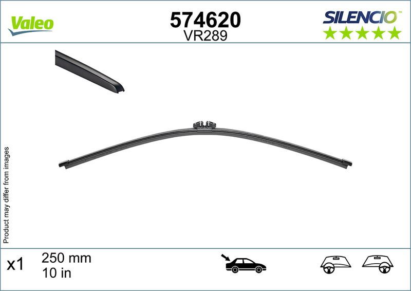 VALEO 574620 Silencio Silecek Rear Lhd Rhd Vr289 X1