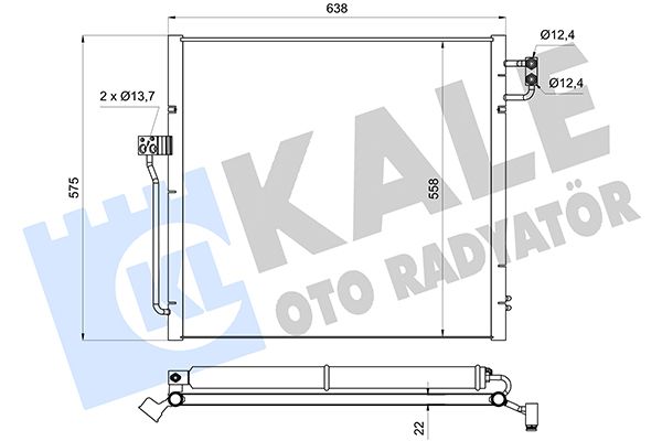 BHR AC 41 000S Su Radyatörü   166 Ml-Gl-Gls-292 Gle