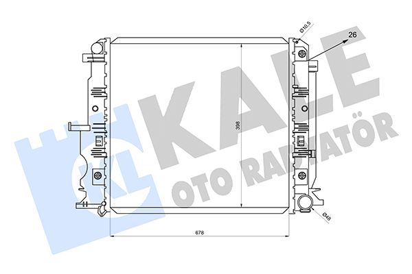 KALE 361510 Motor Su Radyatoru Mercedes Sprinter B906 06>
