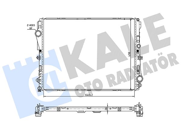 16-2875B Su Radyatoru Brazing Mercedes (W213, W222, W238, W257) / M274, M276, Om654