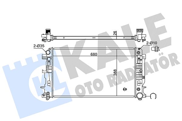 KALE 363530 Motor Su Radyatoru Mercedes Sprinter B906 06> Otomatik Sanziman