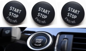GKL 342854 Start Stop Düğme Kapaği Siyah Bmw E60 E90 E84 E70 E71 E72