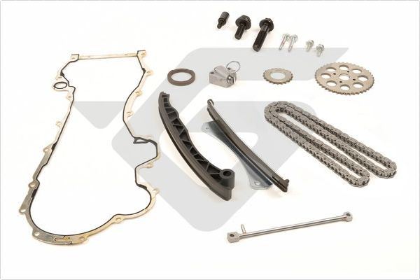 HUTCHINSON KHC044M Eksantrik Zincir Seti Yağ Pompa Contali Astra H-Corsa C-D-Combo-C-D-Astra J-Meriva-Albea-Doblo Egea-Punto-500- 1.3 Jtd-1.3 Cdti E5-E6 Gergi Kiti Delikli Zincir