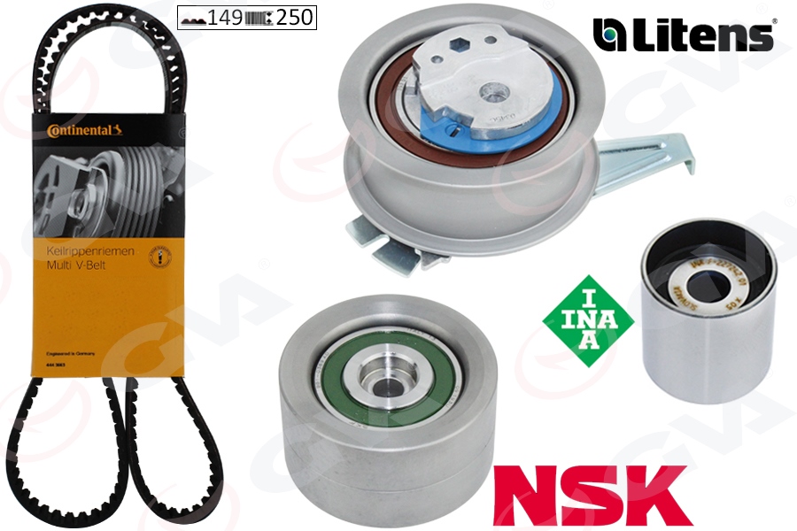 GVA 59T7562C Triger Seti Vw-Skoda-Audi-Cupra-Seat 16> Ford 23> 2.0 Tdi Dsud-Dtrb-Dtrd-Deze-Dtna-Dtua 149 Diş