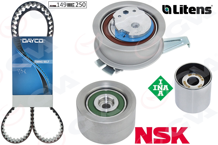 GVA 59T7562D Triger Seti Vw-Skoda-Audi-Cupra-Seat 16> Ford 23> 2.0 Tdi Dsud-Dtrb-Dtrd-Deze-Dtna-Dtua 149 Diş