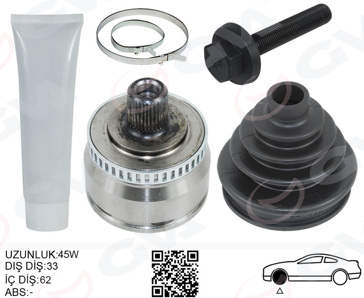 GVA 4475291K Diş Aks Kafasi Vw Passat 97-05 Audi A4 95-01