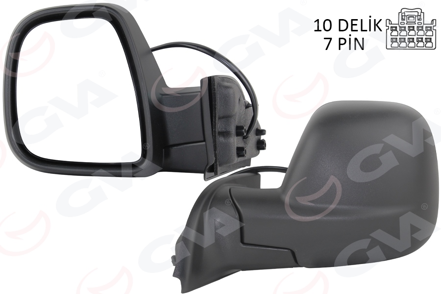 BSG 25-900-140 Dis Dikiz Aynasi Sol Elek.Resiz.Otomatik Katlanir Doblo V Combo E Berlingo Partner Toyota Proace