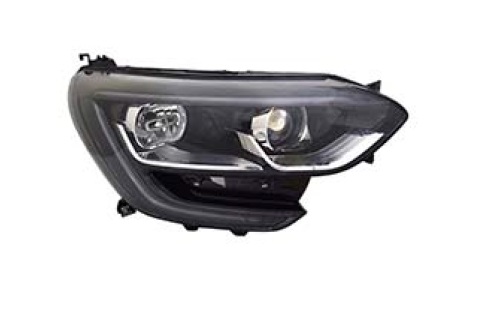 AYF-202334 Far Sag Manuel Siyah Çerçeveli  Renault Megane Iv 2016-2020 Touch Model   (Led+Ballast Montajli)