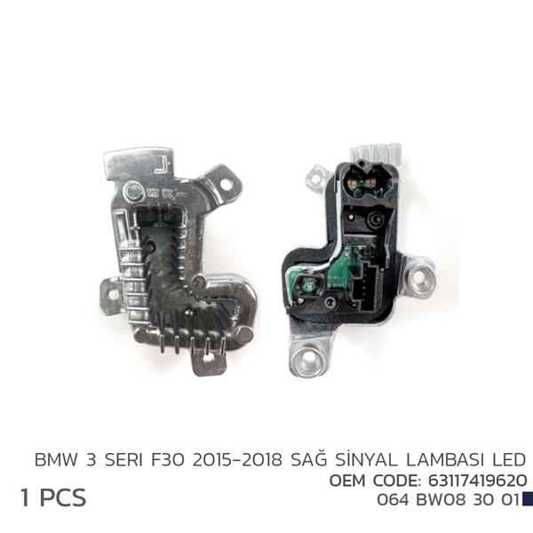 NIKEN 064BW083001 Bmw 3 F30 2015-2018 Sağ Sinyl Led Modl 63117419620