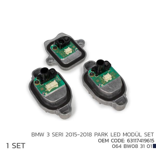 NIKEN 064BW083101 Bmw 3 2015-2018 Park Led Modül Set 63117419615