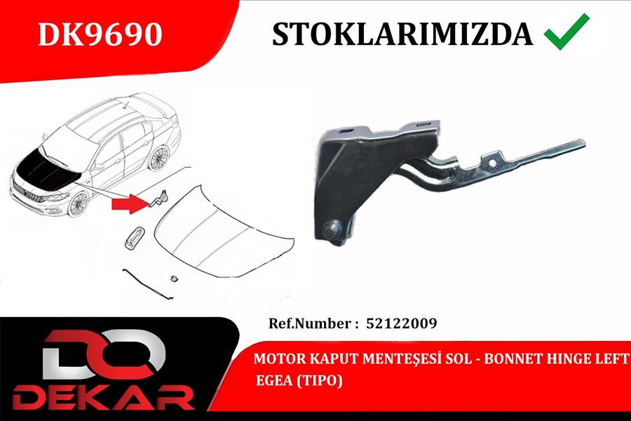 PG-MKM062 Motor Kaput Mentesesi Sol Egea 2015-