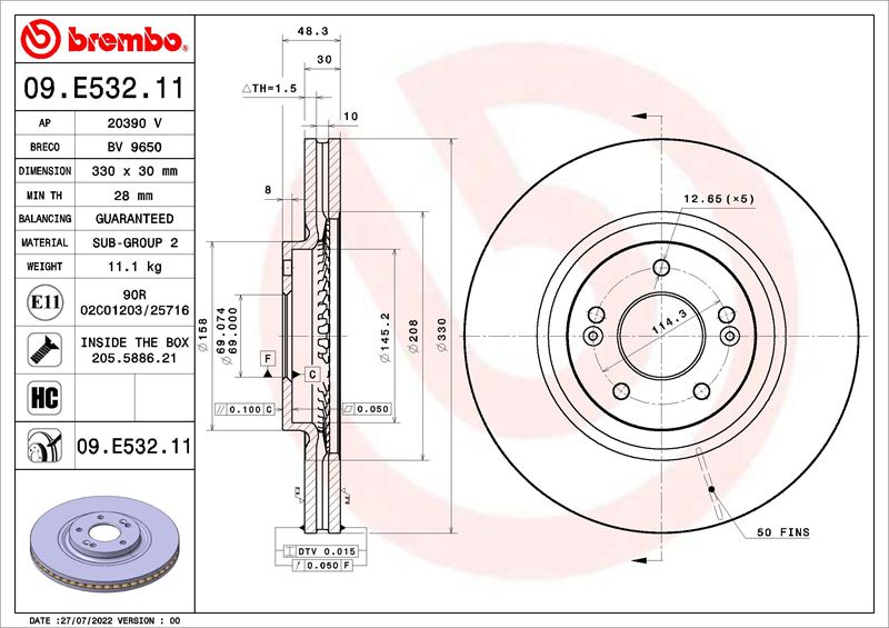 OPTIMAL BS-0352HC Fren Balata Seti - Diskli Fren