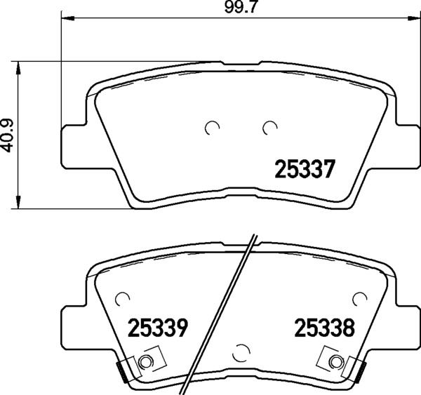 BREMBO P30094X Fren Balata Takimi Hyundai Beijing Sonata Lf 03-15->-Hyundai Accent Iv Rb 11-10->-Hyundai Acce Nt V Saloon Hc 01-17->-Hyundai Bayon Bc3 05-21->-Hyundai Creta Su2 03-20->-Hyundai Elantra Vi
