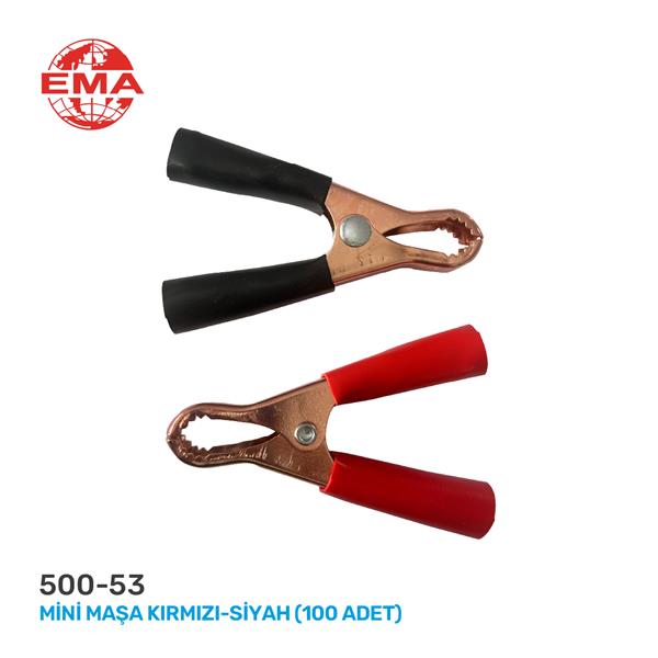 EMA 500-53 Mini Maşa Kirmizi-Siyah 100 Adet