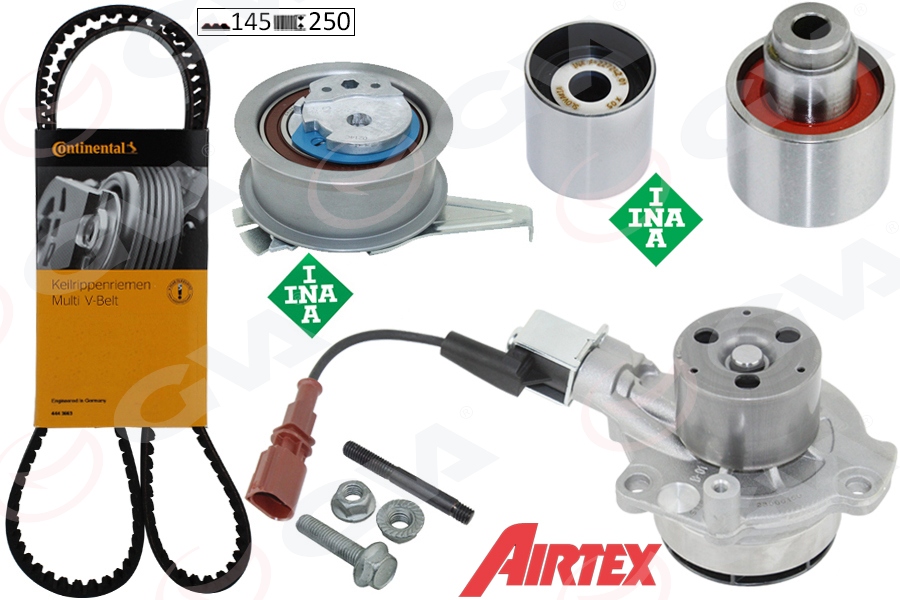 GVA 59WPK7560C-3 Devirdaimli Triger Seti Soketli Golf7-A3-Leon-Passat-Tiguan 1.6-2.0tdi13> Clha/B-Dcxa-Crlb Cuvc-Crka-Crkb