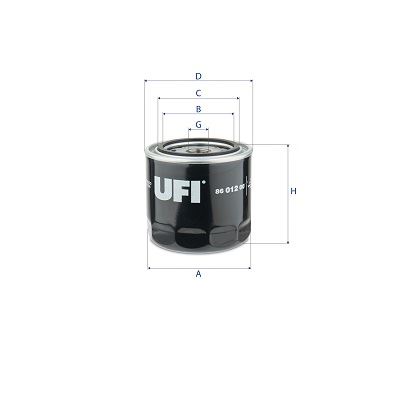 UFI 8601200 Yağ Filtersi Hitachi John Deere