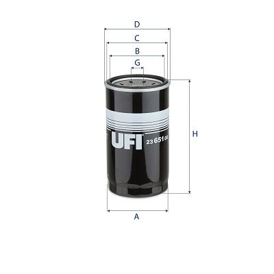 UFI 2365100 Yağ Filtersi Isuzu Opel Vauxhall