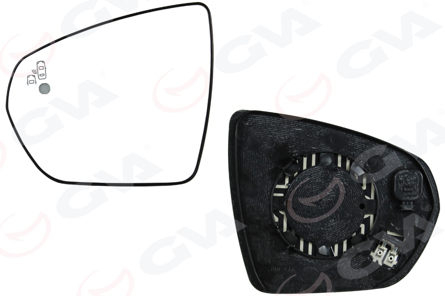 GVA 1143033 Diş Dikiz Ayna Cami Sol Opel Grandland 17> Peugeot P3008-P5008 16> Citroen C5 Aircross 18> Isitmali Konveks Blis Li